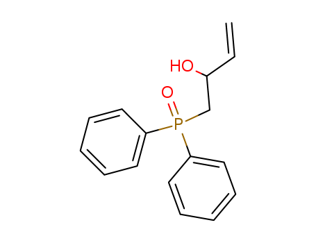Molecular Structure of 145652-79-5 (3-Buten-2-ol, 1-(diphenylphosphinyl)-)