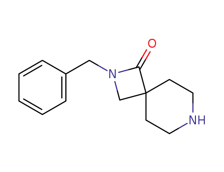 Molecular Structure of 155600-90-1 (2,7-Diazaspiro[3.5]nonan-1-one, 2-(phenylmethyl)-)