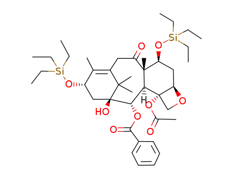 Molecular Structure of 155370-83-5 (7,13-Bis(triethylsilyl)-10-deoxybaccatin)