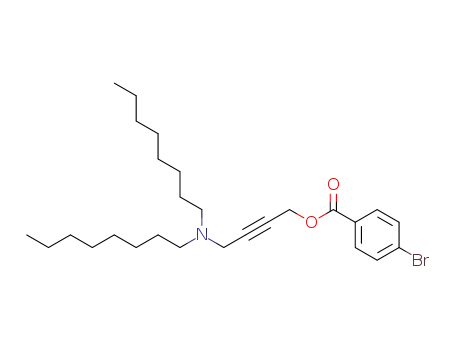 Molecular Structure of 130421-66-8 (4-(dioctylamino)but-2-yn-1-yl 4-bromobenzoate)