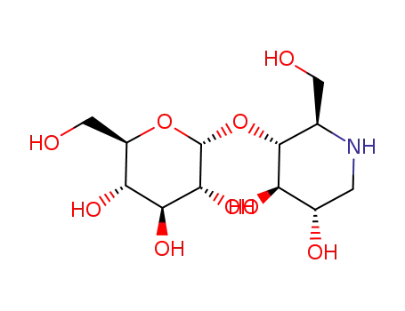 Molecular Structure of 80312-32-9 (4-O-a-D-Glucopyranosylmoranoline)