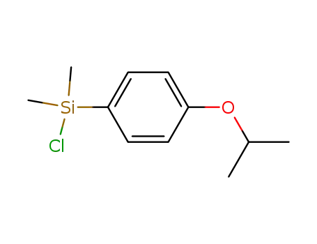 Molecular Structure of 144297-33-6 (Silane, chlorodimethyl[4-(1-methylethoxy)phenyl]-)