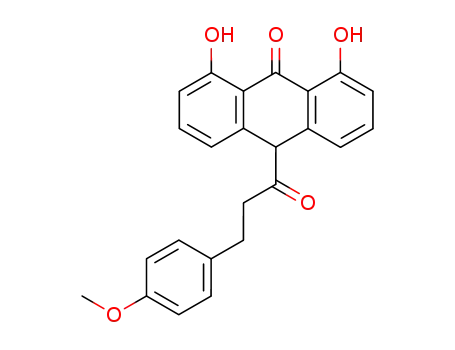 1,8-Dihydroxy-10-(3-(4-methoxyphenyl)-1-oxopropyl)-9(10H)-anthracenone