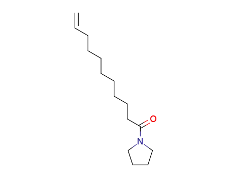 Molecular Structure of 95018-99-8 (1-(pyrrolidin-1-yl)undec-10-en-1-one)