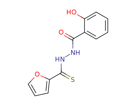 99268-53-8,N-salicyloyl-N'-(2-furylthiocarbonyl)hydrazine,N-Salicyloyl-N'-(2-furylthiocarbonyl)hydrazine;SFTCH;Benzoic acid,2-hydroxy-,2-(2-furanylthioxomethyl)hydrazide;N-salicyl-N'-2-furanthiocarboxyhydrazine;2-Hydroxybenzoic acid 2-(2-furanylthioxomethyl)hydrazide;