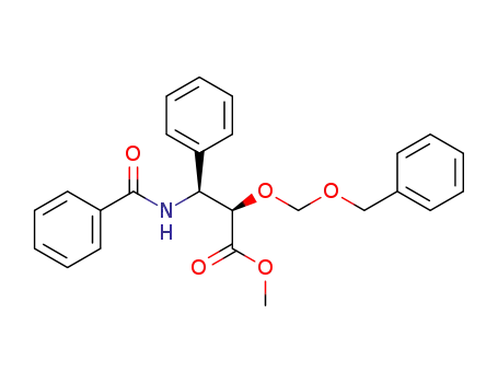 Molecular Structure of 99458-18-1 ((2R,3S)-N-benzoyl-O-<(benzyloxy)methyl>-3-phenylisoserine methyl ester)