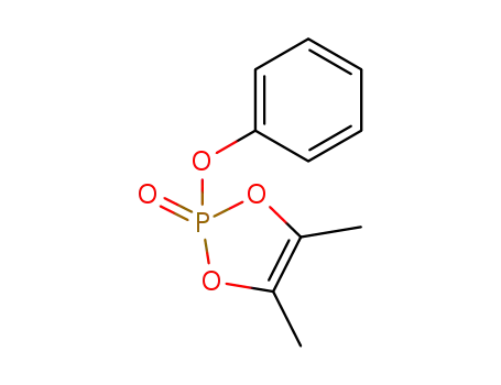 Molecular Structure of 55895-03-9 (1,3,2-Dioxaphosphole, 4,5-dimethyl-2-phenoxy-, 2-oxide)