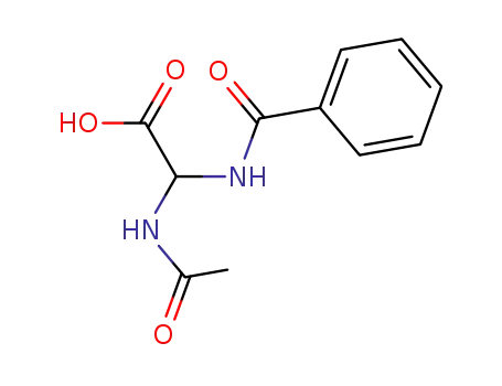 Molecular Structure of 128600-16-8 (1-Benzamido-1-acetamidoacetic acid)