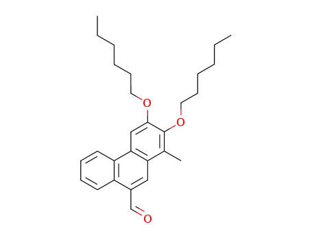 9-Phenanthrenecarboxaldehyde, 2,3-bis(hexyloxy)-1-methyl-