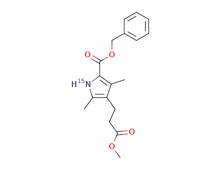 benzyl 4-<2-(methoxycarbonyl)ethyl>-3,5-dimethyl-((15)N)pyrrole-2-carboxylate