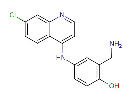 2-(Aminomethyl)-4-[(7-chloro-4-quinolinyl)amino]phenol