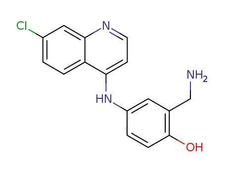 Molecular Structure of 37672-04-1 (N-DESETHYL AMODIAQUINE)