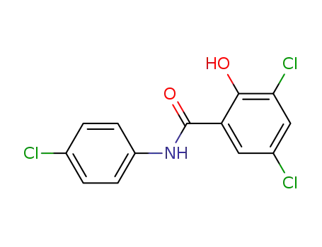Molecular Structure of 1151-51-5 (3,5-dichloro-N-(4-chlorophenyl)-2-hydroxybenzamide)