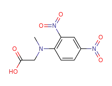 Molecular Structure of 3129-54-2 (N-2,4-DNP-SARCOSINE)