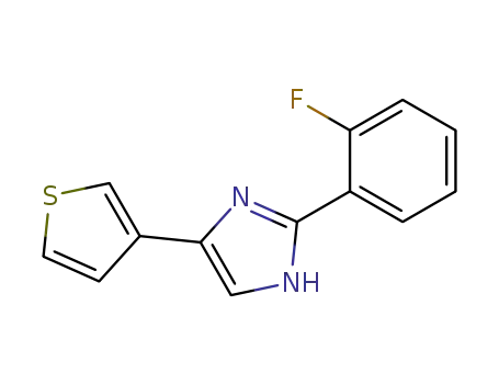 1H-Imidazole, 2-(2-fluorophenyl)-4-(3-thienyl)-