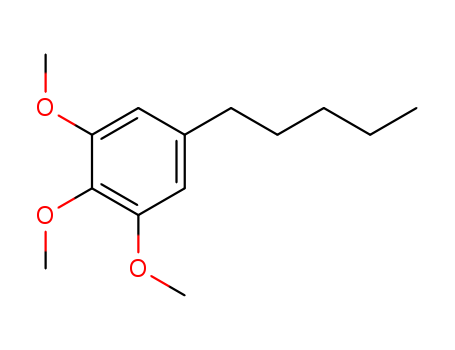 Molecular Structure of 114085-79-9 (Benzene, 1,2,3-trimethoxy-5-pentyl-)