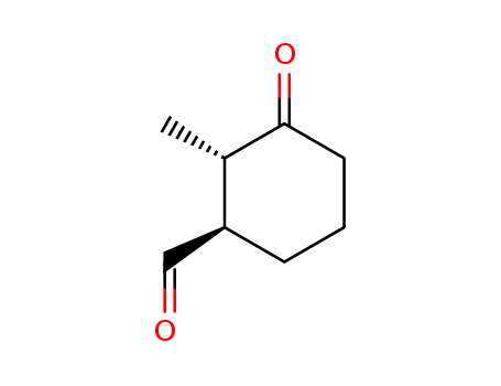 Cyclohexanecarboxaldehyde, 2-methyl-3-oxo-, trans- (9CI)