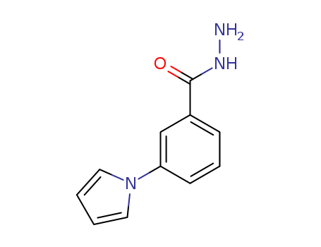Molecular Structure of 112575-83-4 (Benzoic acid, 3-(1H-pyrrol-1-yl)-, hydrazide)