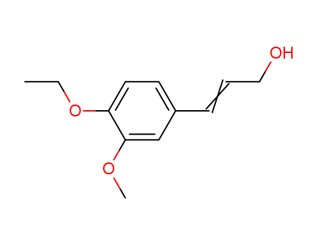 Molecular Structure of 10231-47-7 (2-Propen-1-ol, 3-(4-ethoxy-3-methoxyphenyl)-)