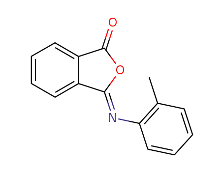 Molecular Structure of 42116-88-1 (1(3H)-Isobenzofuranone, 3-[(2-methylphenyl)imino]-)