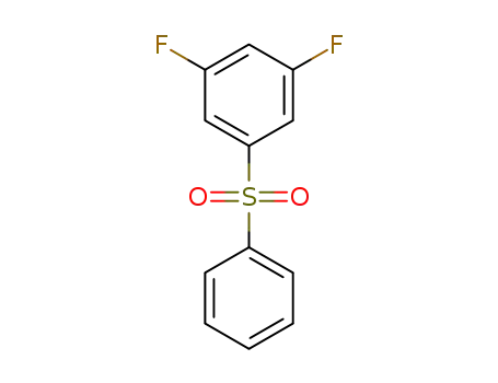 Molecular Structure of 916442-63-2 (Benzene, 1,3-difluoro-5-(phenylsulfonyl)-)