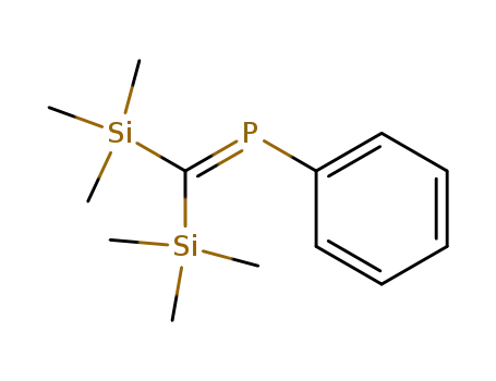Molecular Structure of 78928-41-3 (Phosphine, [bis(trimethylsilyl)methylene]phenyl-)