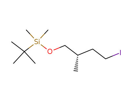 Molecular Structure of 156592-94-8 (Silane, (1,1-dimethylethyl)[(2S)-4-iodo-2-methylbutoxy]dimethyl-)