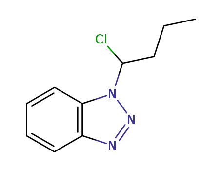Molecular Structure of 111098-58-9 (1-(1H-Benzotriazol-1-yl)-1-chlorobutane)