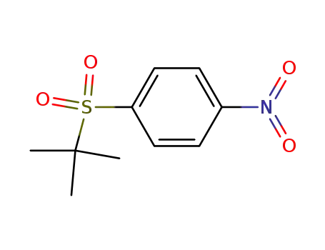 Molecular Structure of 7205-87-0 (Benzene, 1-[(1,1-dimethylethyl)sulfonyl]-4-nitro-)