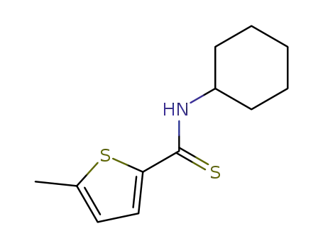 Molecular Structure of 144381-00-0 (2-Thiophenecarbothioamide, N-cyclohexyl-5-methyl-)