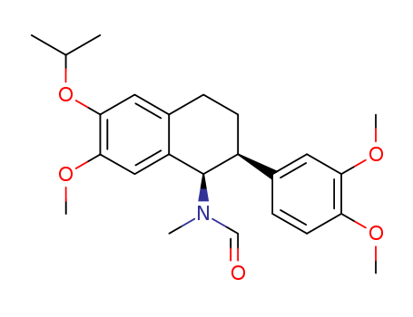 88114-56-1,CIS 19,Formamide,N-[2-(3,4-dimethoxyphenyl)-1,2,3,4-tetrahydro-7-methoxy-6-(1-methylethoxy)-1-naphthalenyl]-N-methyl-,cis-; CIS 19