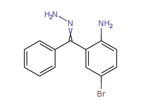 Molecular Structure of 39573-18-7 (2-amino-5-bromobenzophenone hydrazone)