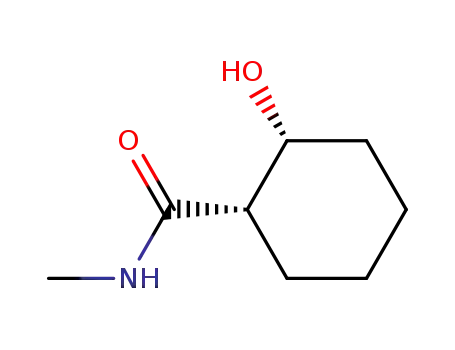 Molecular Structure of 77612-23-8 (Cyclohexanecarboxamide, 2-hydroxy-N-methyl-, cis-)
