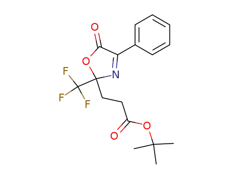 tert-butyl 2-(4-phenyl-5-oxo-2-(trifluoromethyl)-2H-oxazolyl)propionate