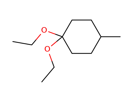 Molecular Structure of 52162-24-0 (Cyclohexane, 1,1-diethoxy-4-methyl-)