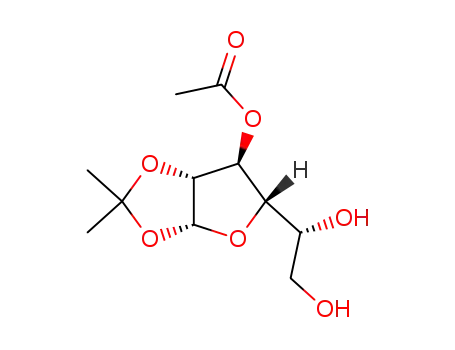 Molecular Structure of 109680-96-8 (3-Acetyl-1,2-O-isopropylidene-α-D-galactofuranose)