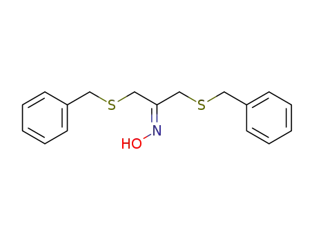 Molecular Structure of 4212-04-8 (1,3-bis(benzylsulfanyl)-N-hydroxypropan-2-imine)