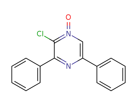 Molecular Structure of 78754-70-8 (Pyrazine, 2-chloro-3,5-diphenyl-, 1-oxide)