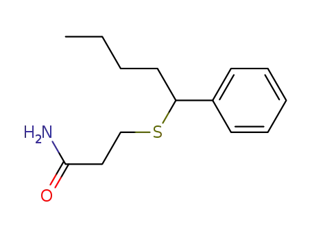 Molecular Structure of 84851-60-5 (3-<(phenylpentyl)thio>propanamide)