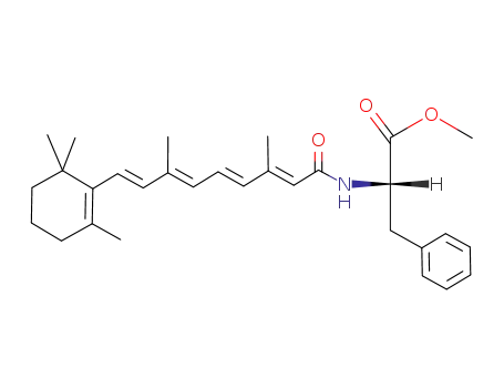 Molecular Structure of 110683-03-9 (N-(all-trans-retinoyl)-L-phenylalanine methyl ester)