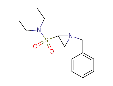 Molecular Structure of 87975-53-9 (2-Aziridinesulfonamide, N,N-diethyl-1-(phenylmethyl)-)