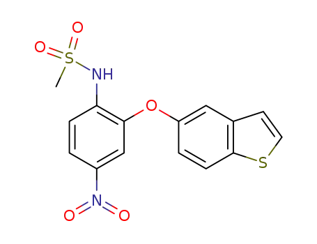 N-(4-Nitro-2-(benzothiophen-5'-yloxy)phenyl)methanesulfonamide