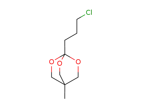 Molecular Structure of 74900-27-9 (2,6,7-Trioxabicyclo[2.2.2]octane, 1-(3-chloropropyl)-4-methyl-)