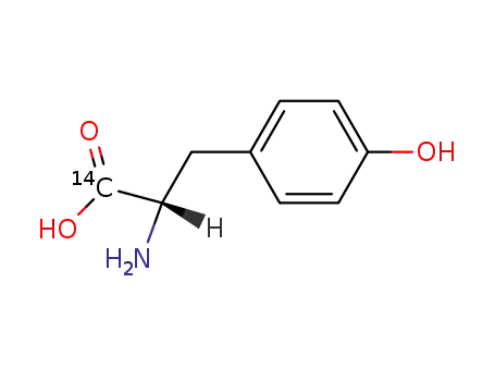 Molecular Structure of 14330-68-8 (L-TYROSINE, [1-14C]-)