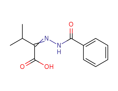 Molecular Structure of 173973-79-0 (2-Benzoylhydrazono-3-methylbuttersaeure)