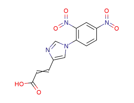 Molecular Structure of 507444-19-1 (3-[1-(2,4-dinitrophenyl)-1H-imidazol-4-yl]propenoic acid)