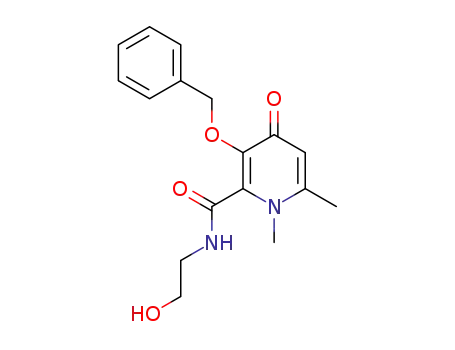 1,6-dimethyl-3-benzyloxy-pyridin-4(1H)-one-2-carboxy-(N-2'-hydroxyethyl)-amide