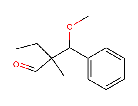 Molecular Structure of 344884-11-3 (2-ethyl-3-methoxy-2-methyl-3-phenylpropanal)