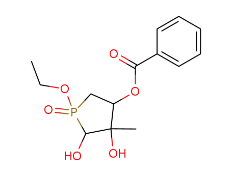 Molecular Structure of 192751-06-7 (2,3,4-Phospholanetriol, 1-ethoxy-3-methyl-, 4-benzoate, 1-oxide)