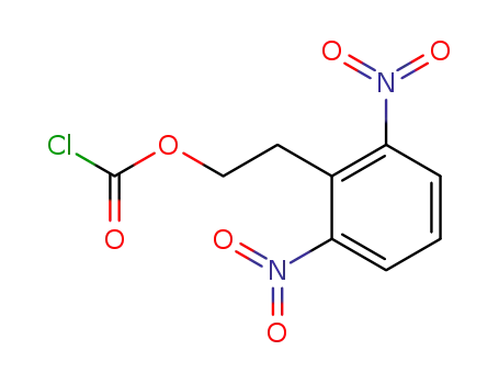 Molecular Structure of 179691-22-6 (Carbonochloridic acid, 2-(2,6-dinitrophenyl)ethyl ester)
